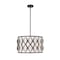 Z-Lite Harden Pendant, 5-Light, 18.25 In.W x 11.75 In.H, Matte Black/White 1948P18-MB - alternate 1